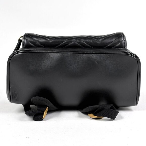 Gucci GG Marmont Backpack Logo Leather Black main image 5